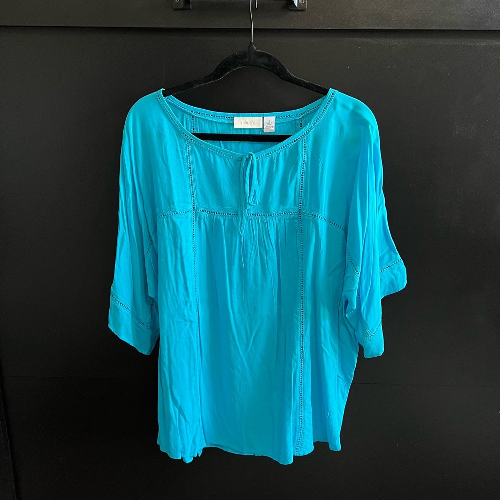Chico's Turquoise Blouse